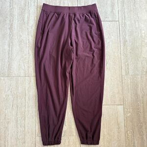 Lululemon Adapted State High-Rise Joggers burgundy purple joggers Sz10 athletic